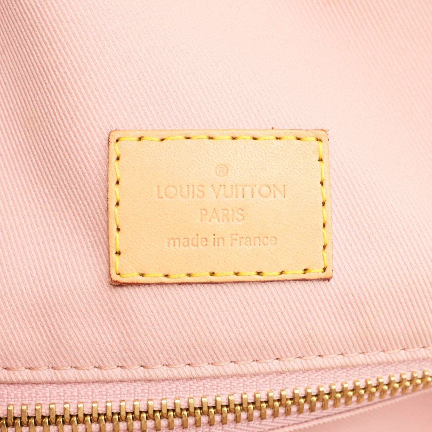 LOUIS VUITTON Graceful PM Damier Azur Tote Bag Rose Ballerine