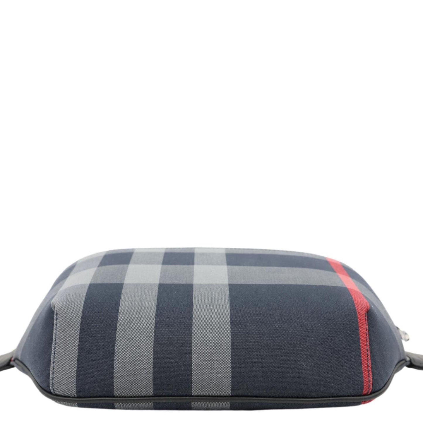 BURBERRY Sonny House Check Canvas Funny Pack Belt Bag Navy Grey