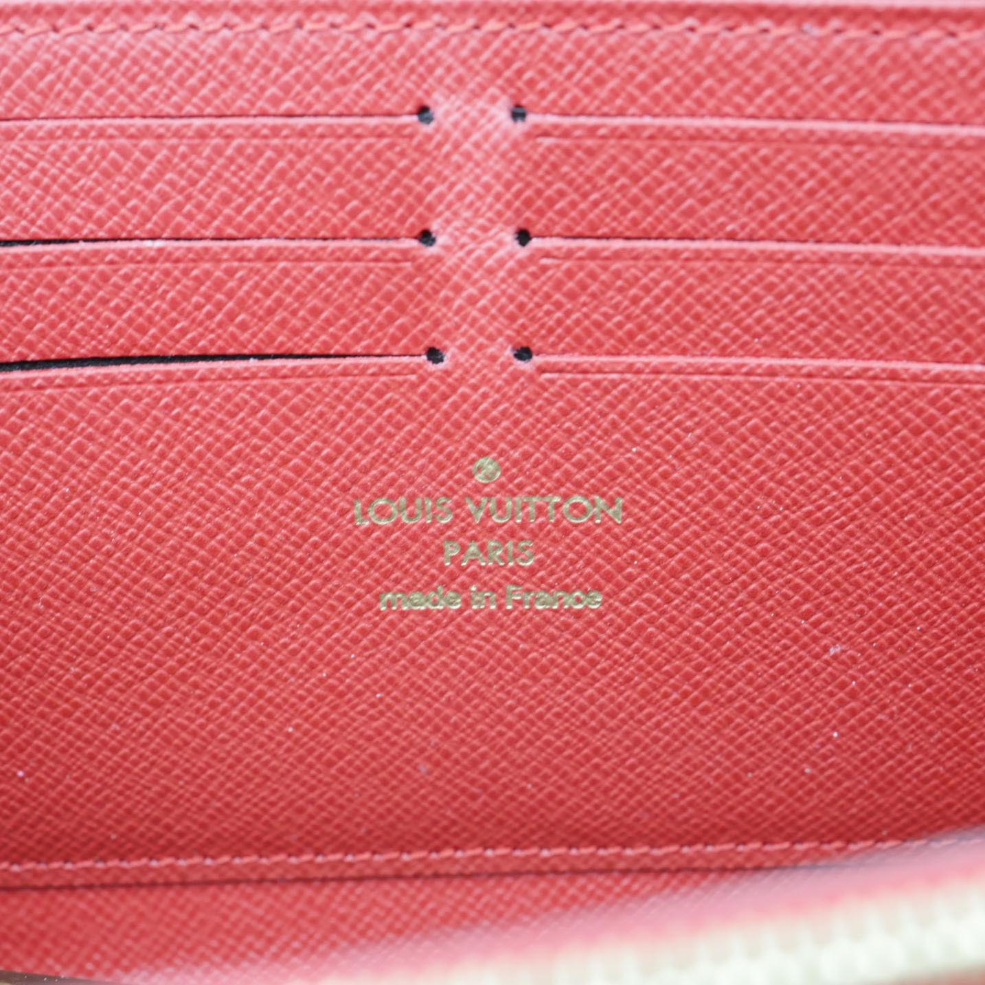 LOUIS VUITTON Retiro Monogram Canvas Zippy Wallet Cerise Red