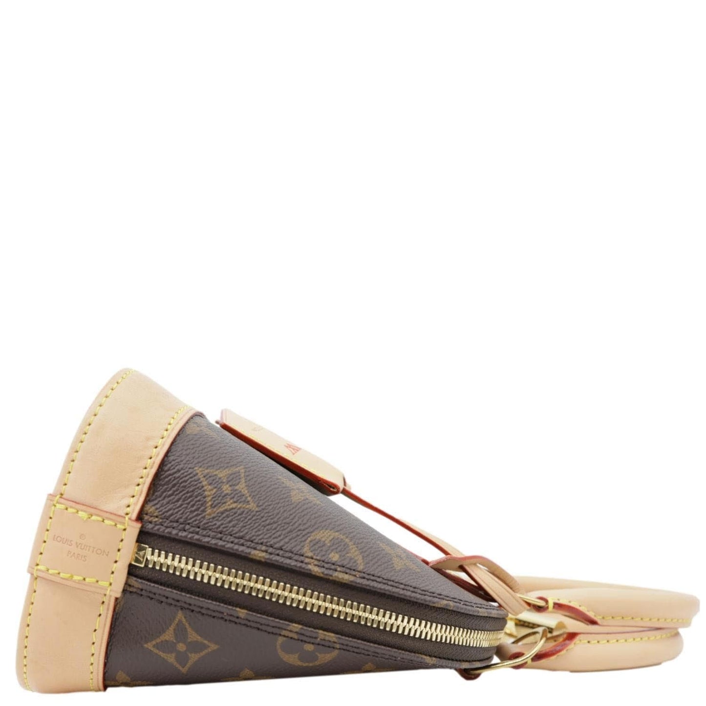 LOUIS VUITTON Alma BB Monogram Canvas Crossbody Bag Brown