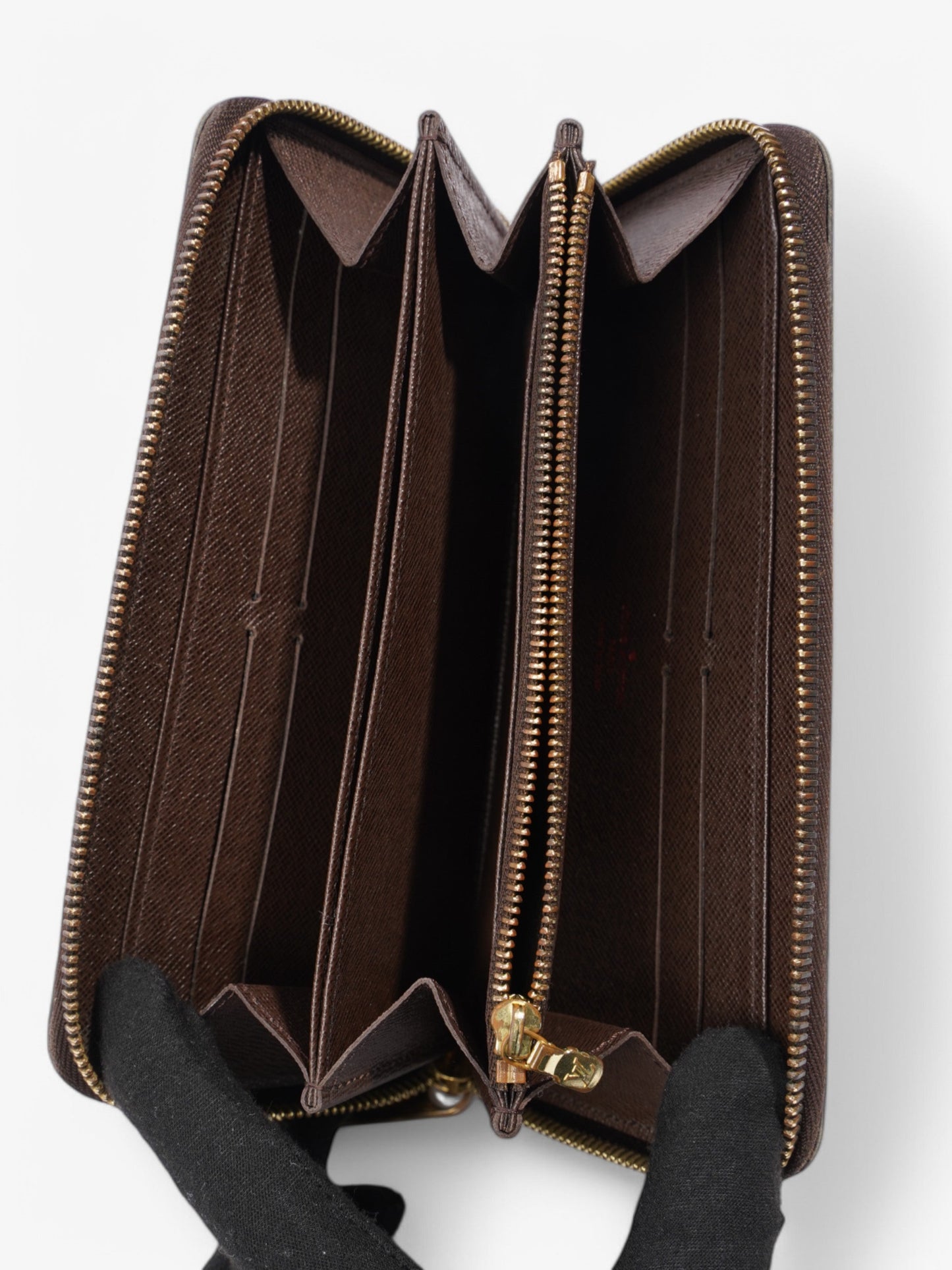 Louis Vuitton Zippy Wallet Damier Ebene Coated Canvas