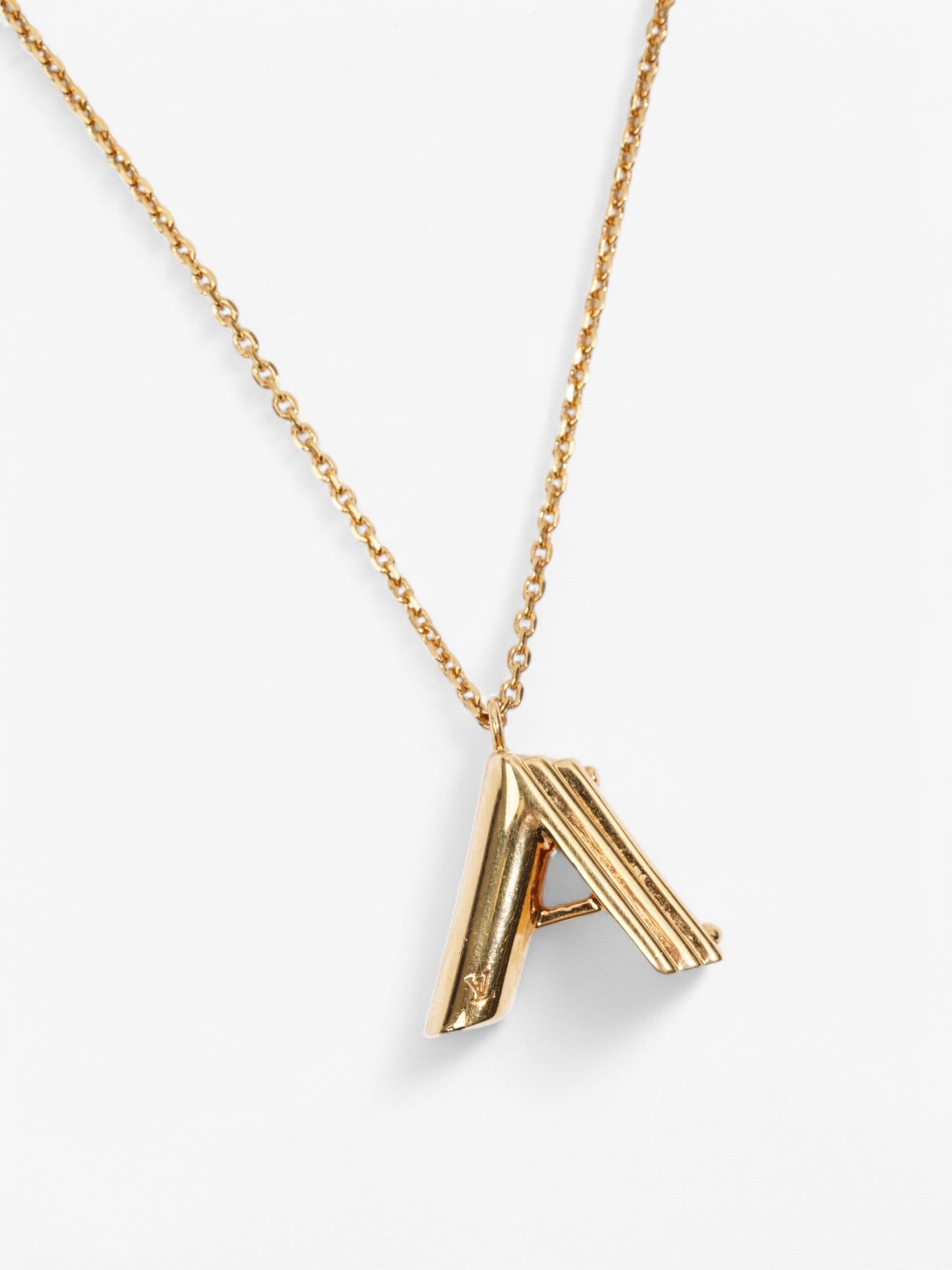 Louis Vuitton LV & Me Necklace (Letter A) Gold Base Metal