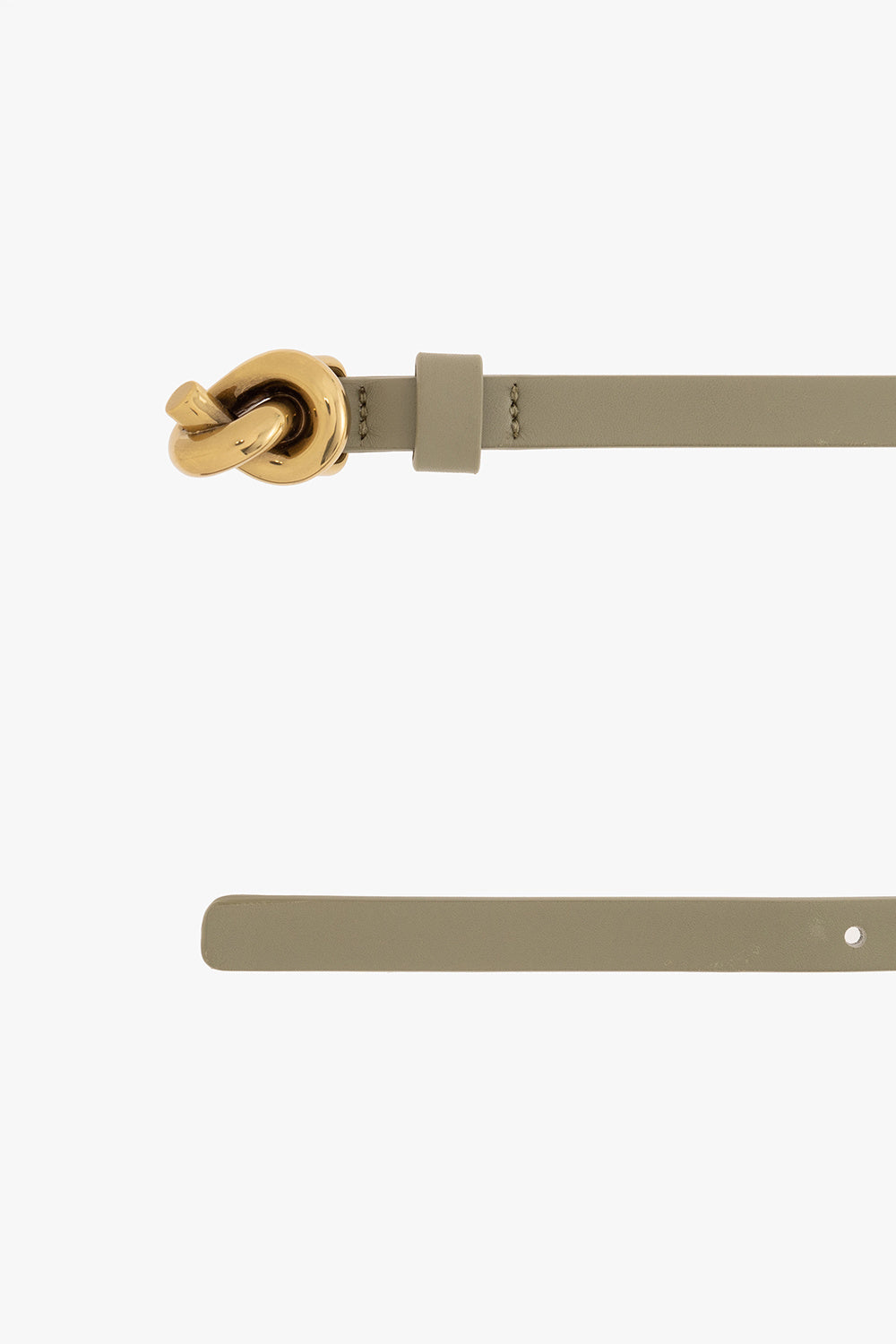 BOTTEGA VENETA SMALL KNOT CALFSKIN LEATHER BELT