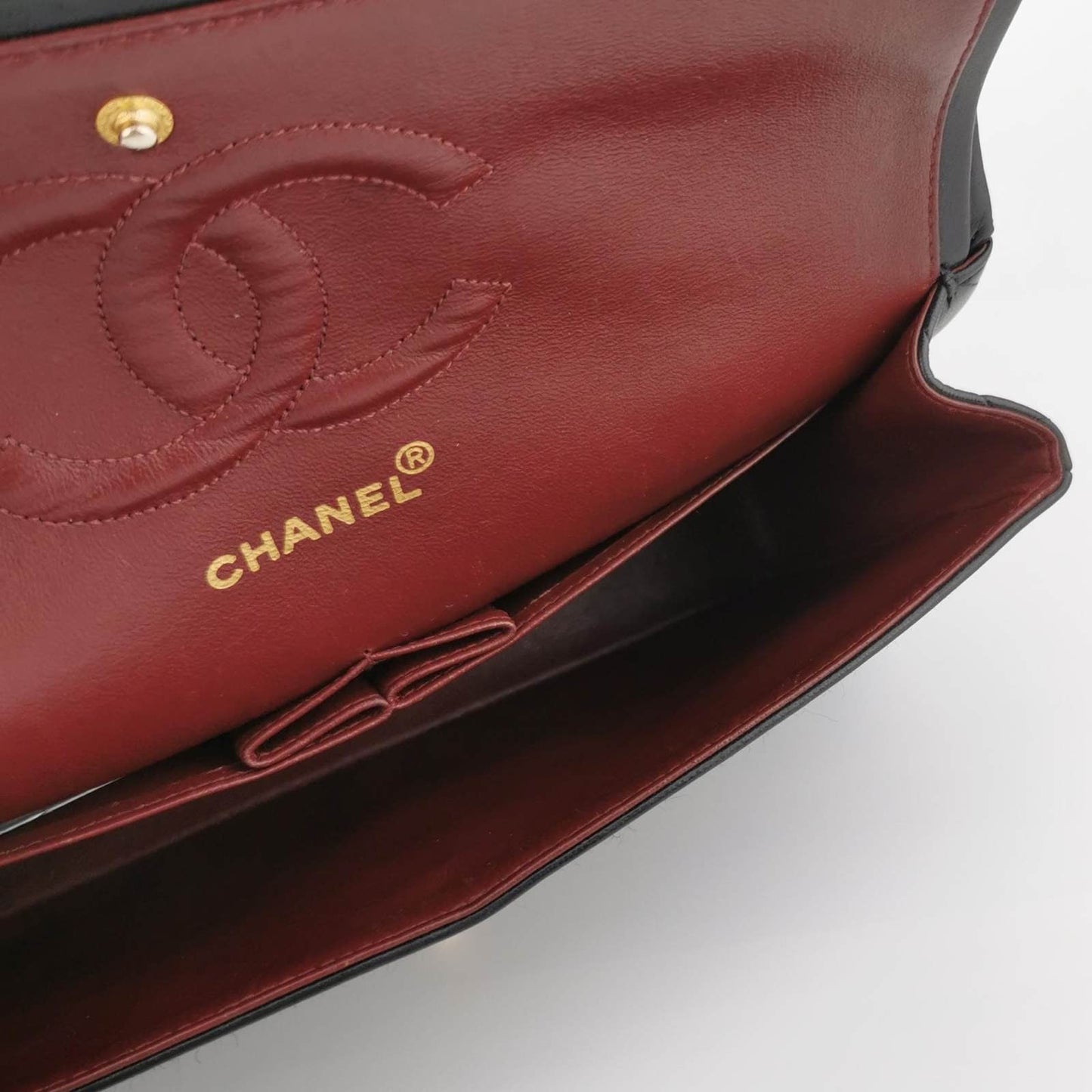 Chanel Classic Flap Vintage Black Lambskin Leather with 24k Gold Hardware