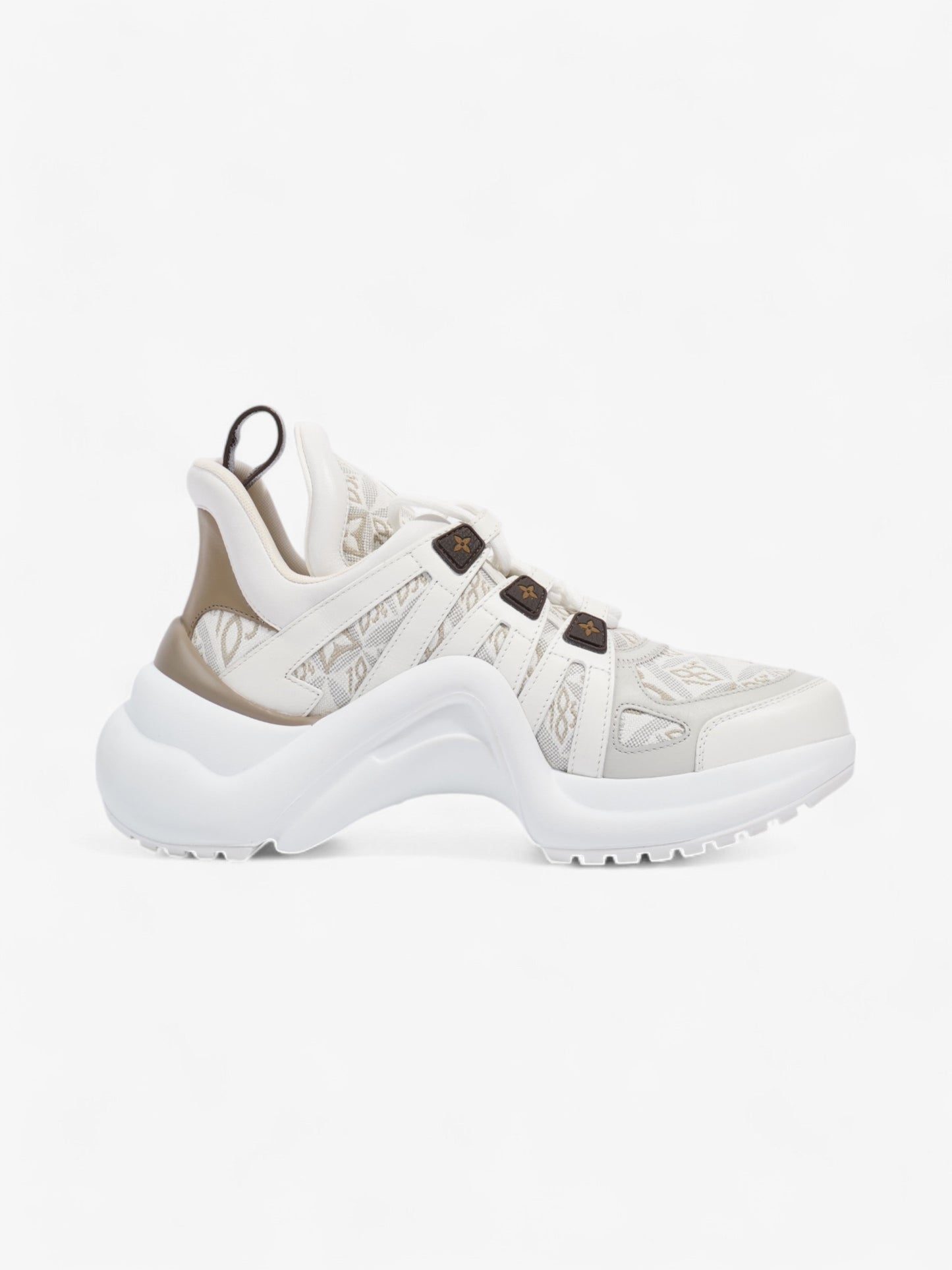 Louis Vuitton Archlight Sneakers White / Beige / Brown Canvas EU 37 UK 4