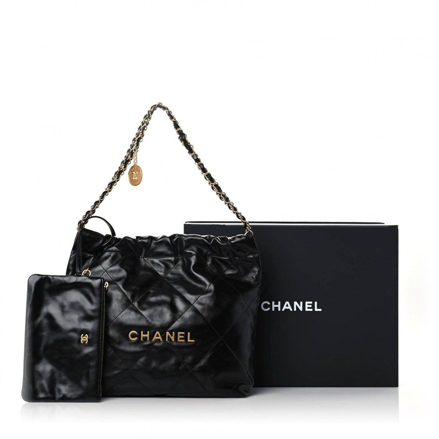 CHANEL CALFSKIN QUILTED CHANEL 22 HOBO BAG
