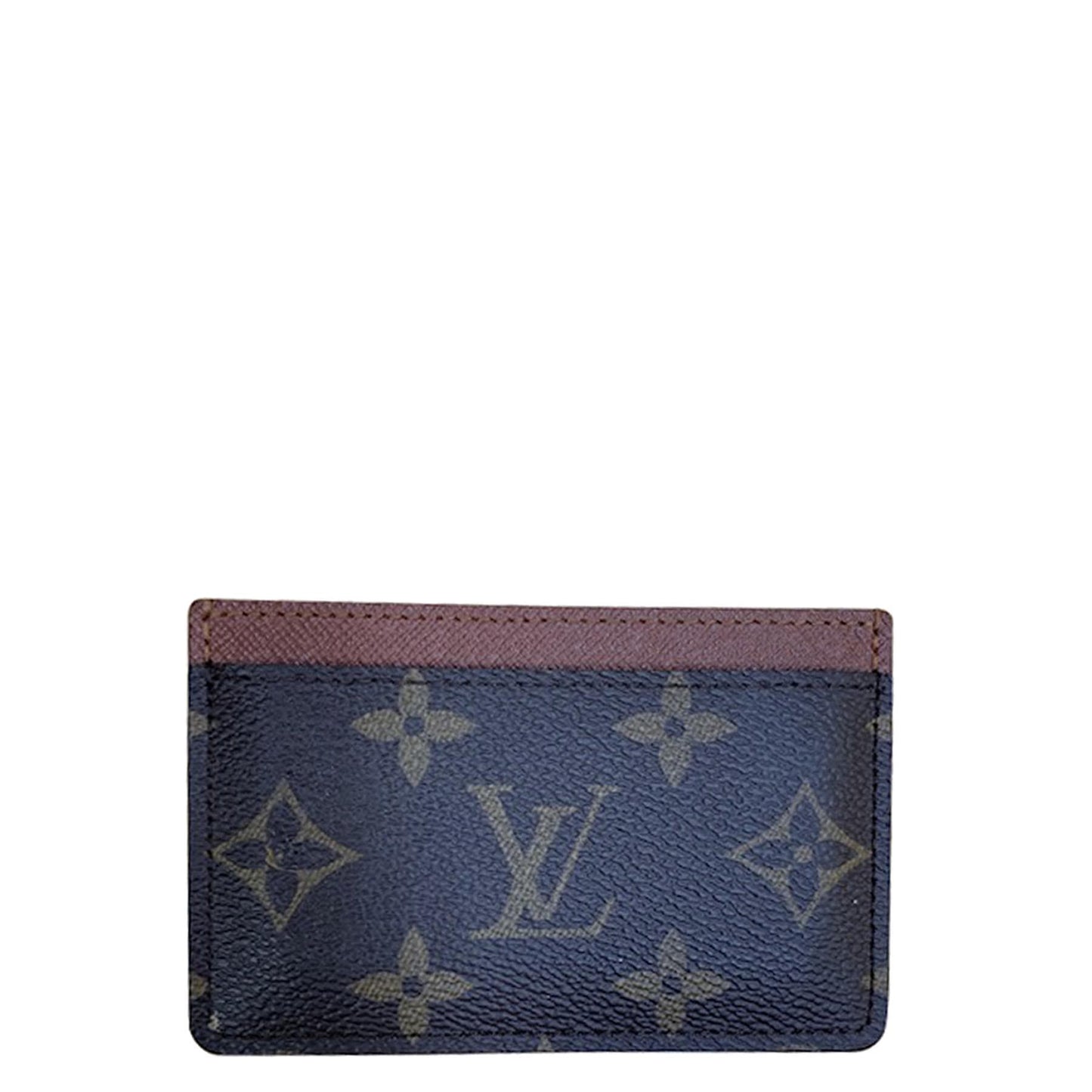 LOUIS VUITTON Monogram Canvas Card Holder Brown