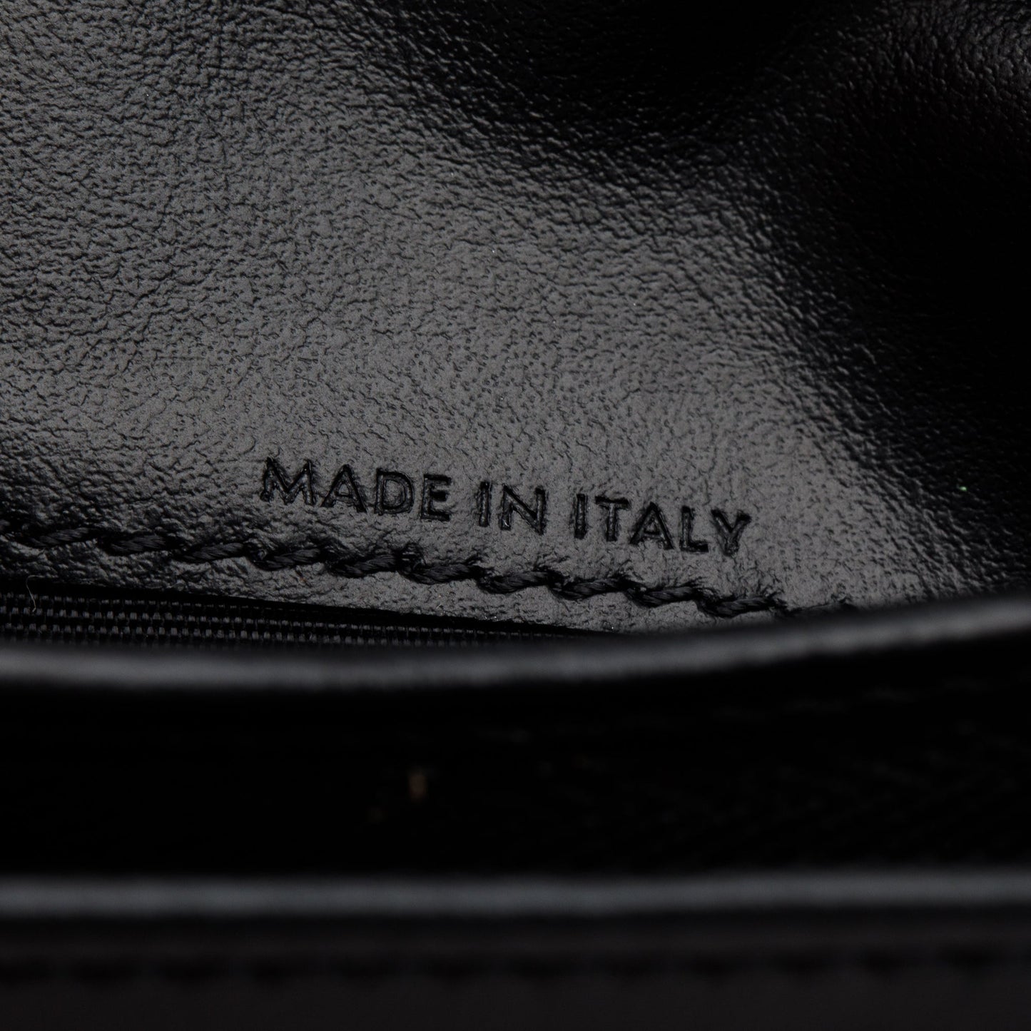 Celine 2023 Black Shiny Calfskin Leather Triomphe Compact Wallet