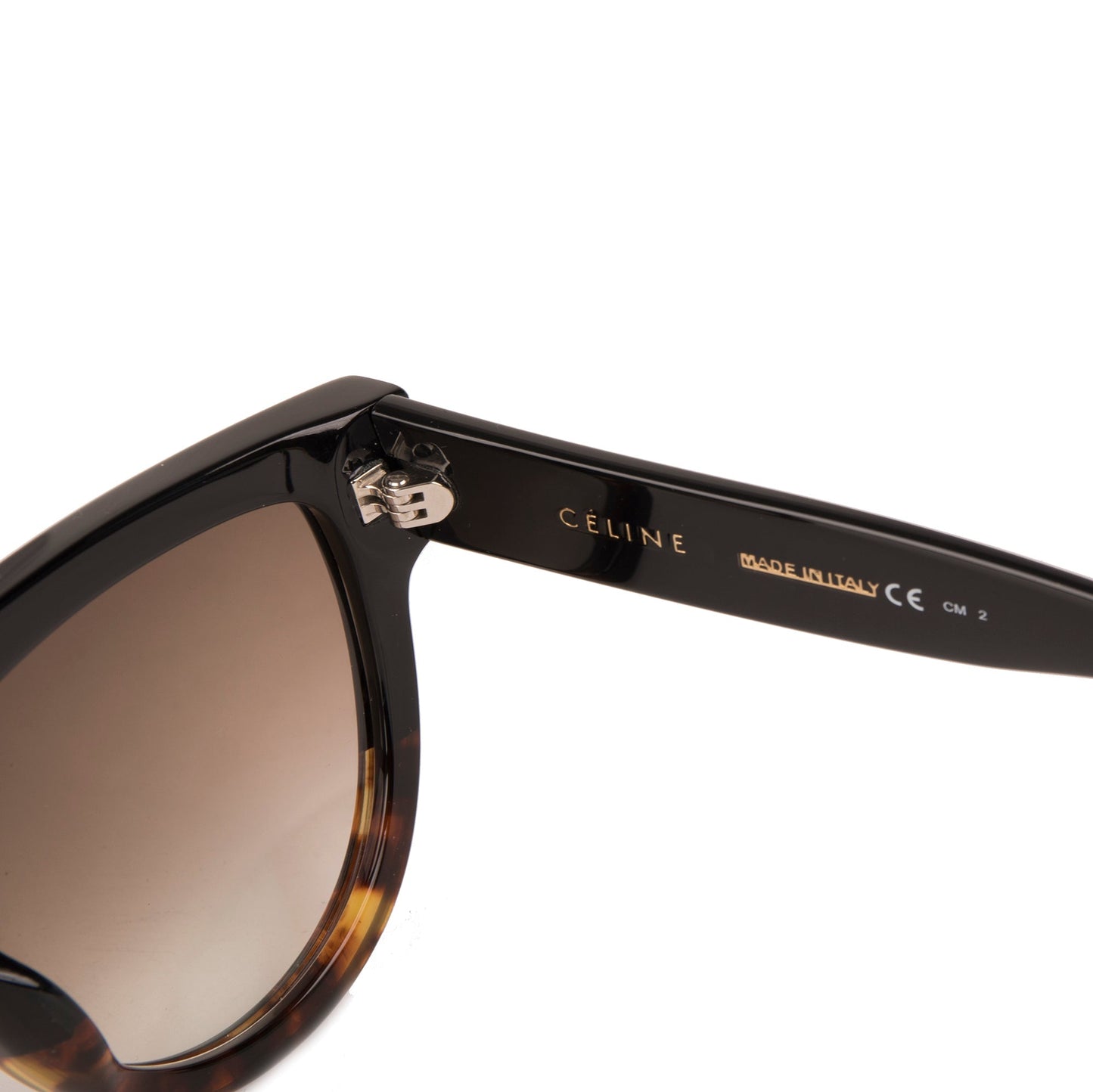 Celine Black & Havana Shield Sunglasses