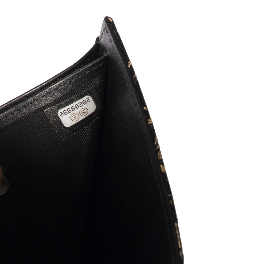 Chanel 2019 Crocodile Embossed Grafitti Reissue Wallet