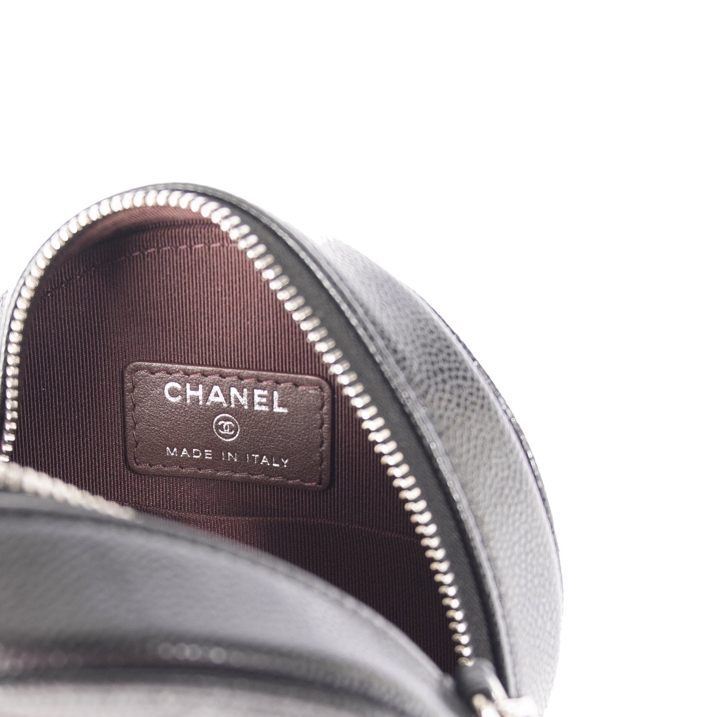 Chanel 2020 Black Caviar O-OT Clutch