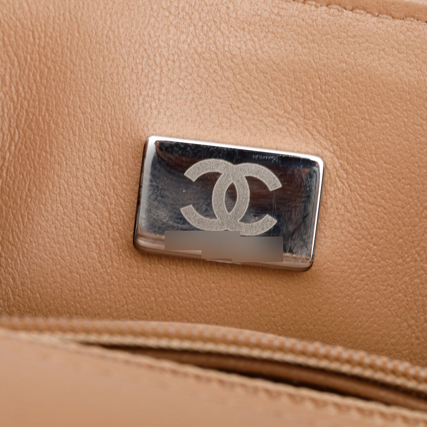 Chanel Beige Quilted Lambskin Leather Classic Mini Rectangular Flap Bag
