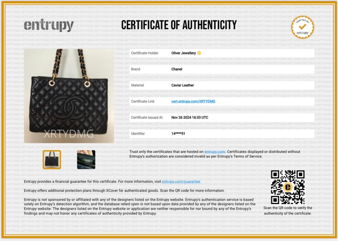 Chanel Black Caviar Leather Grand Shopping Tote (GST)