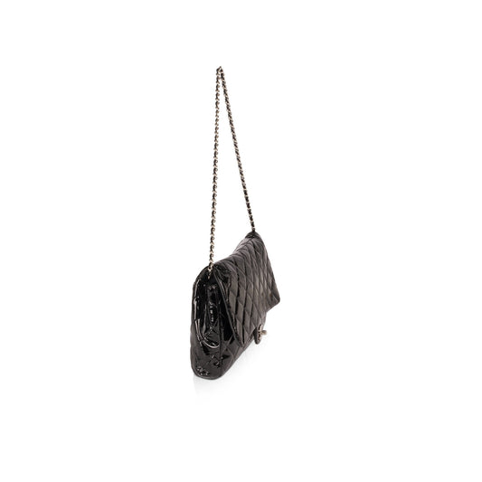 Chanel Black Patent Leather New Clutch