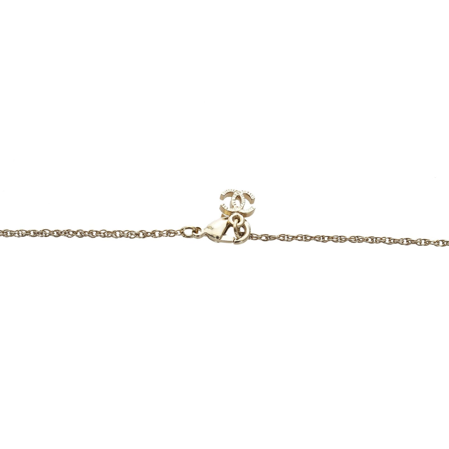 Chanel CC Faux Pearl Pendant Necklace (SHG-2Vs4gs)