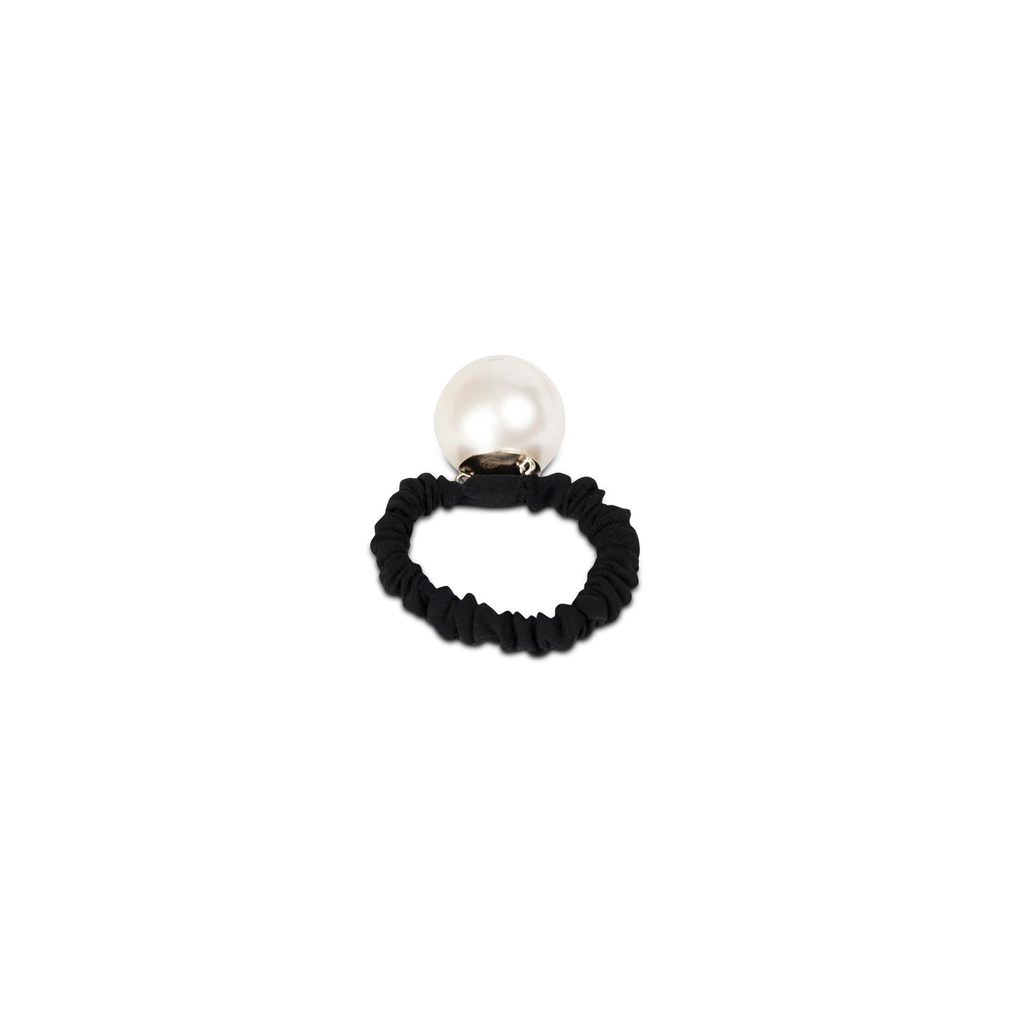 Chanel Faux Pearl CC Hair Scrunchie