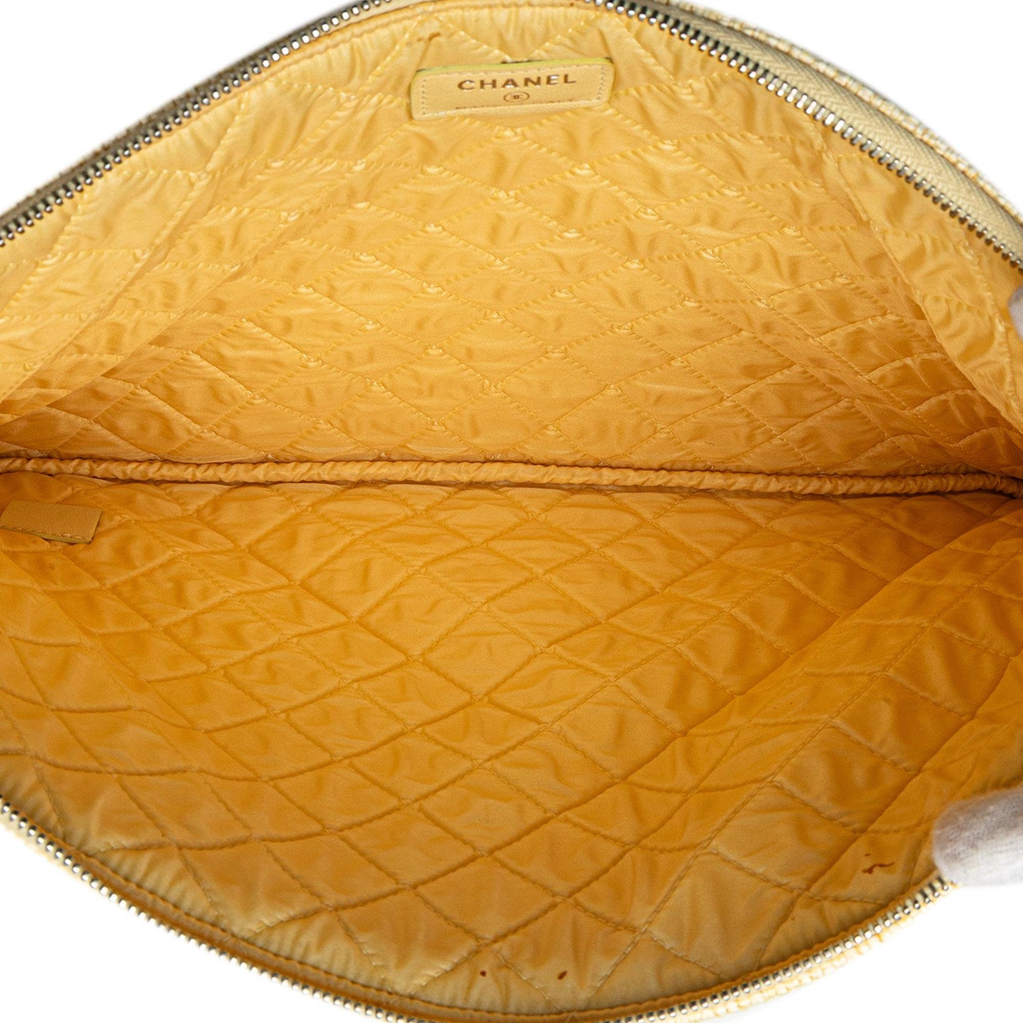Chanel Large Raffia Deauville O Case Clutch