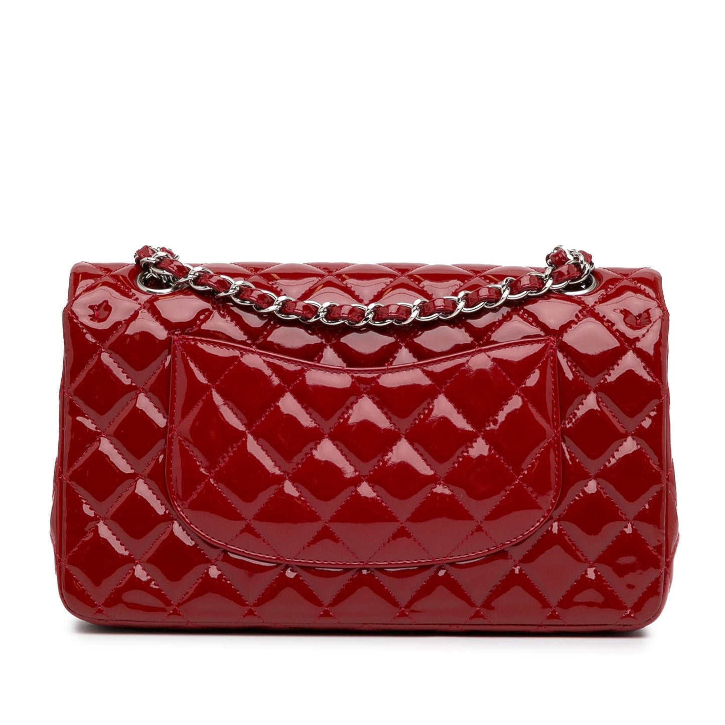Chanel Medium Classic Patent Double Flap (SHG-aWKJWo)