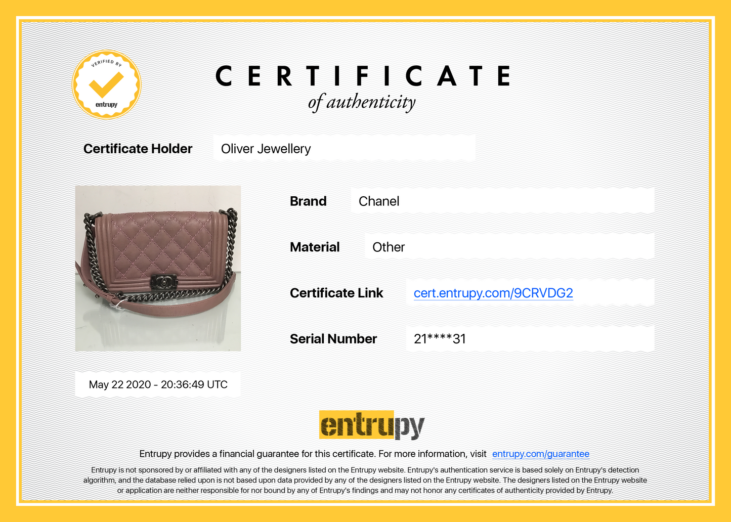 Chanel Medium Double Stitch Boy Bag