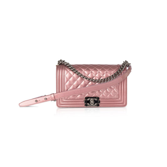 Chanel Medium Patent Boy Bag