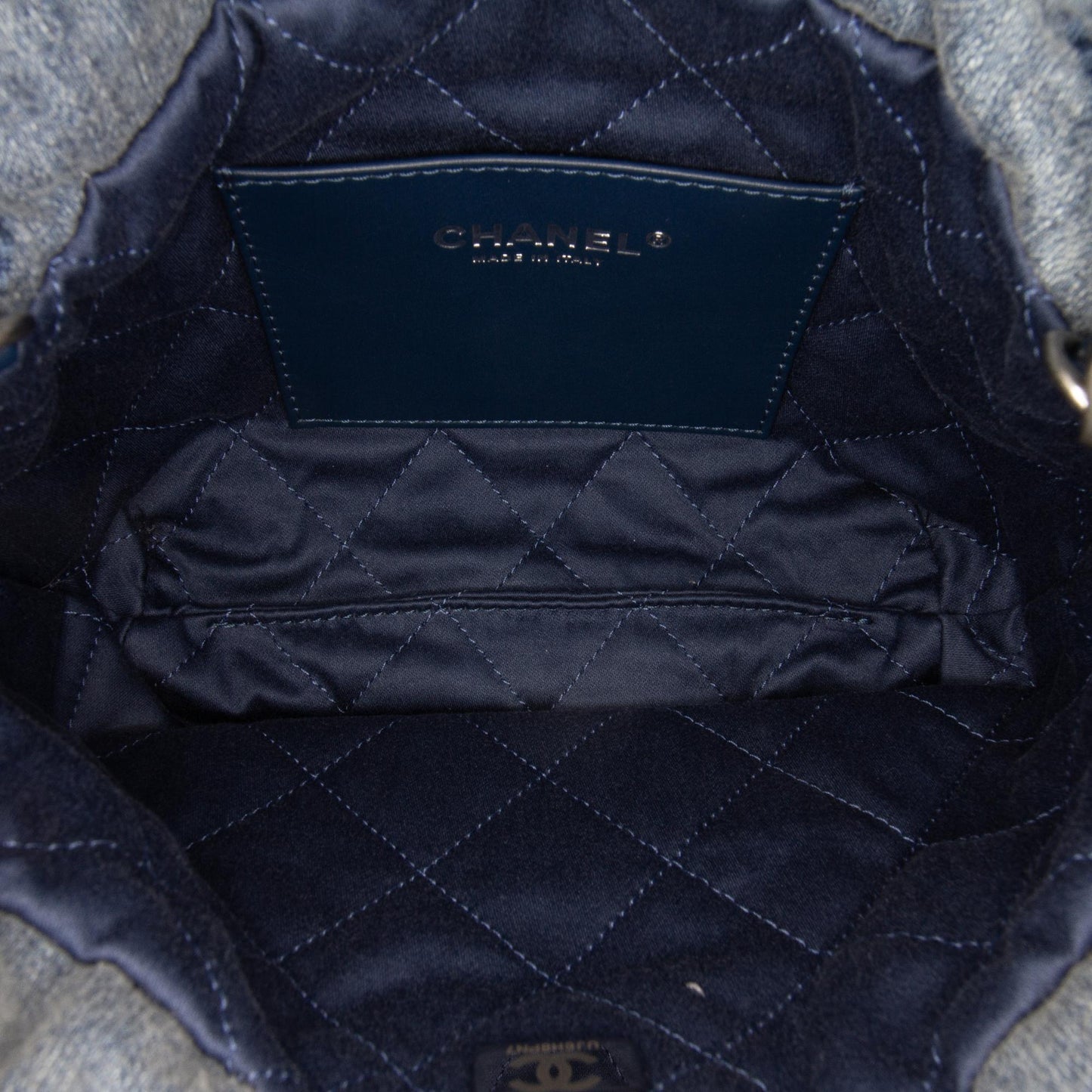 Chanel Mini Denim Studded 22 Handbag