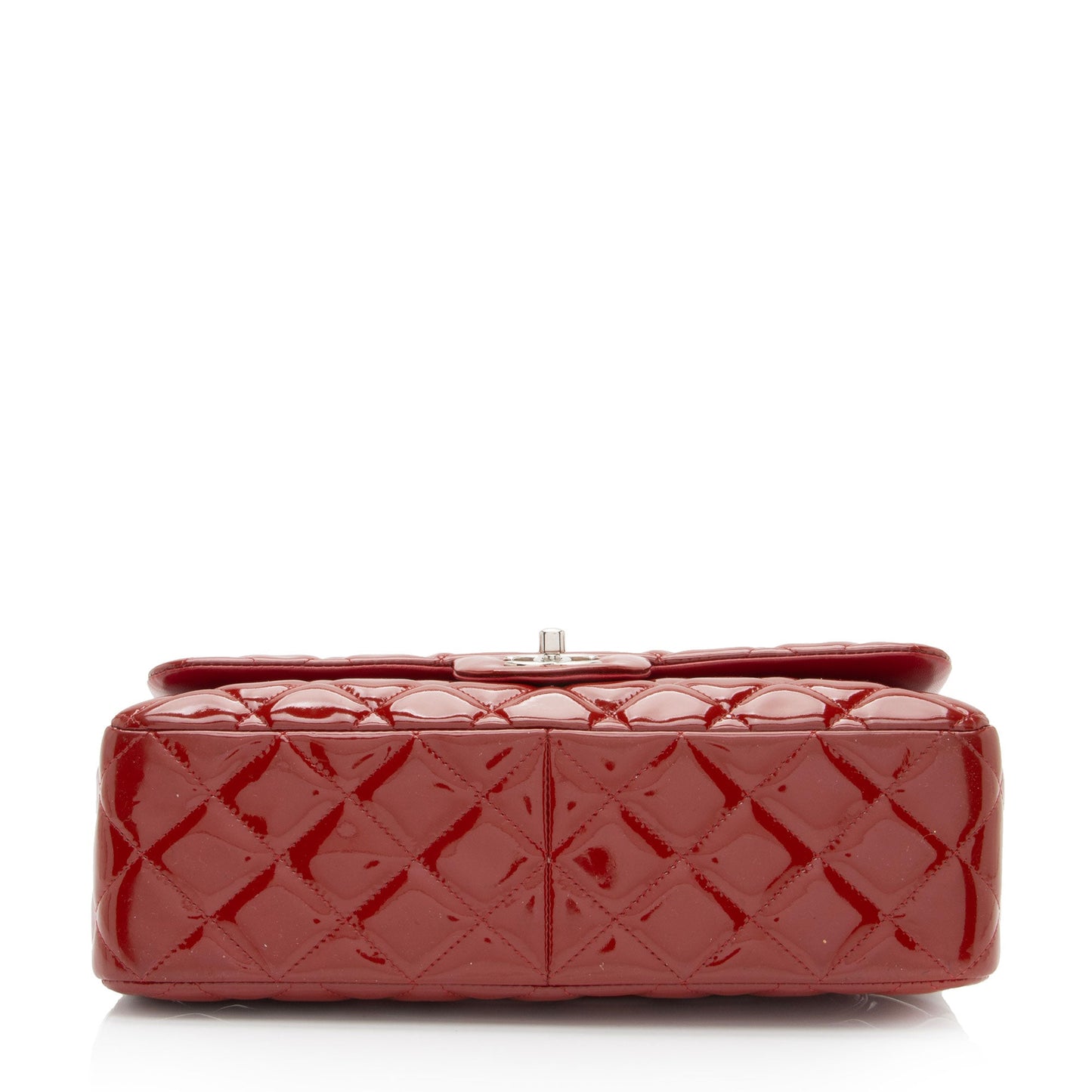 Chanel Patent Leather Classic Jumbo Double Flap Bag (SHF-Sit8OS)