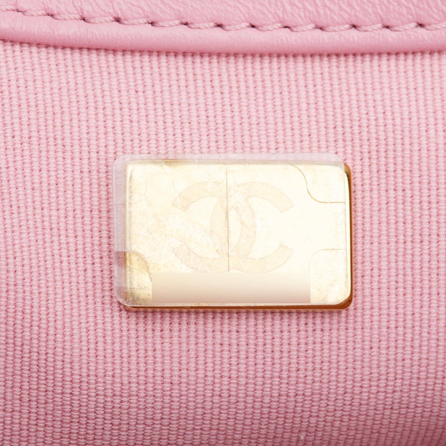 Chanel Pink Quilted Lambskin Leather Small Lacquered Chain Flap Bag