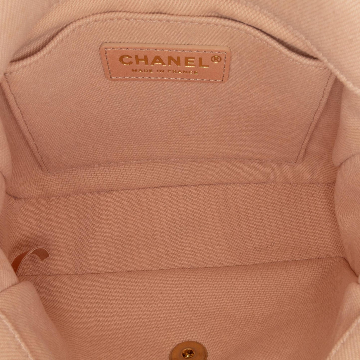 Chanel Small Chevron Denim Fringe Coco Flap (SHG-GMYid7)