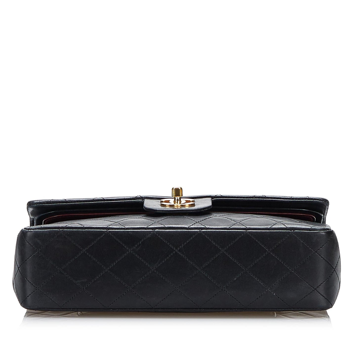 Chanel Small Classic Lambskin Double Flap (SHG-3QYLwV)