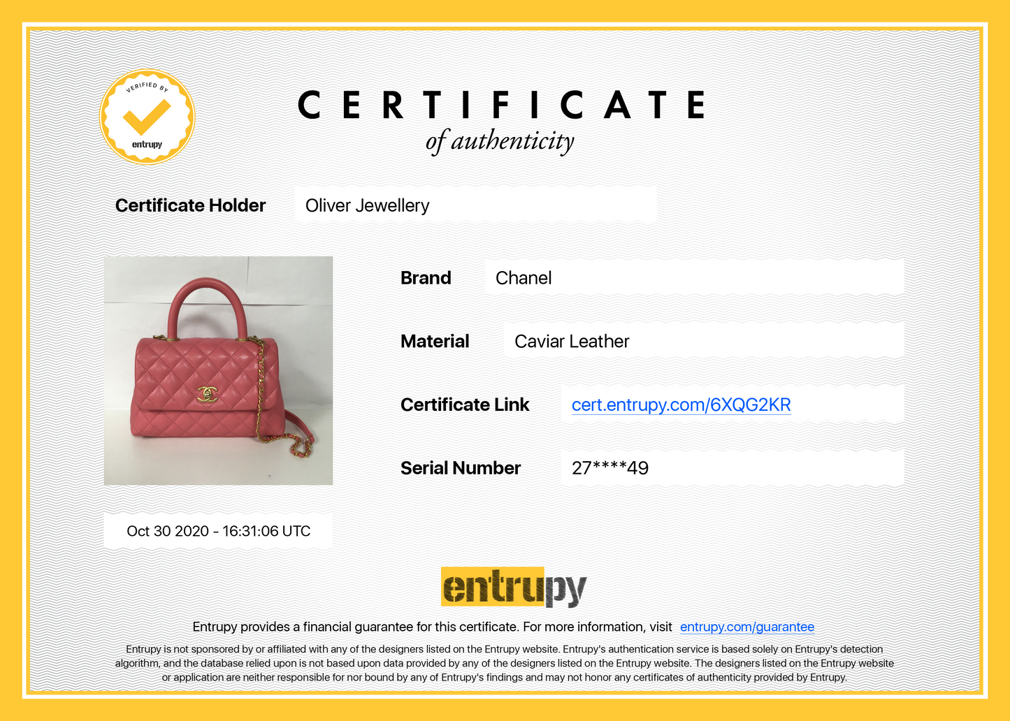 Chanel Small Coco Handle Bag