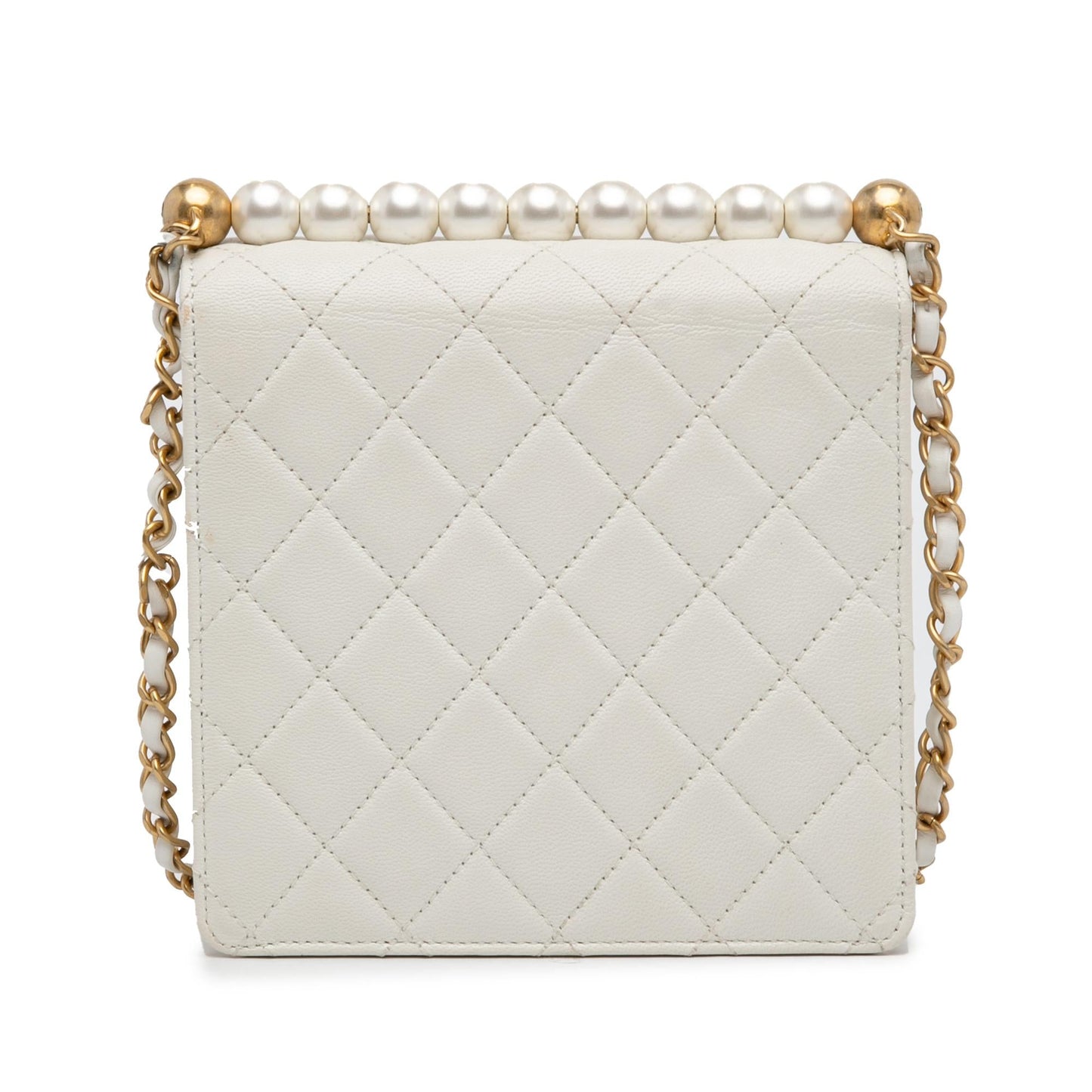 Chanel Small Lambskin Chic Pearls Flap (SHG-xDvuPI)