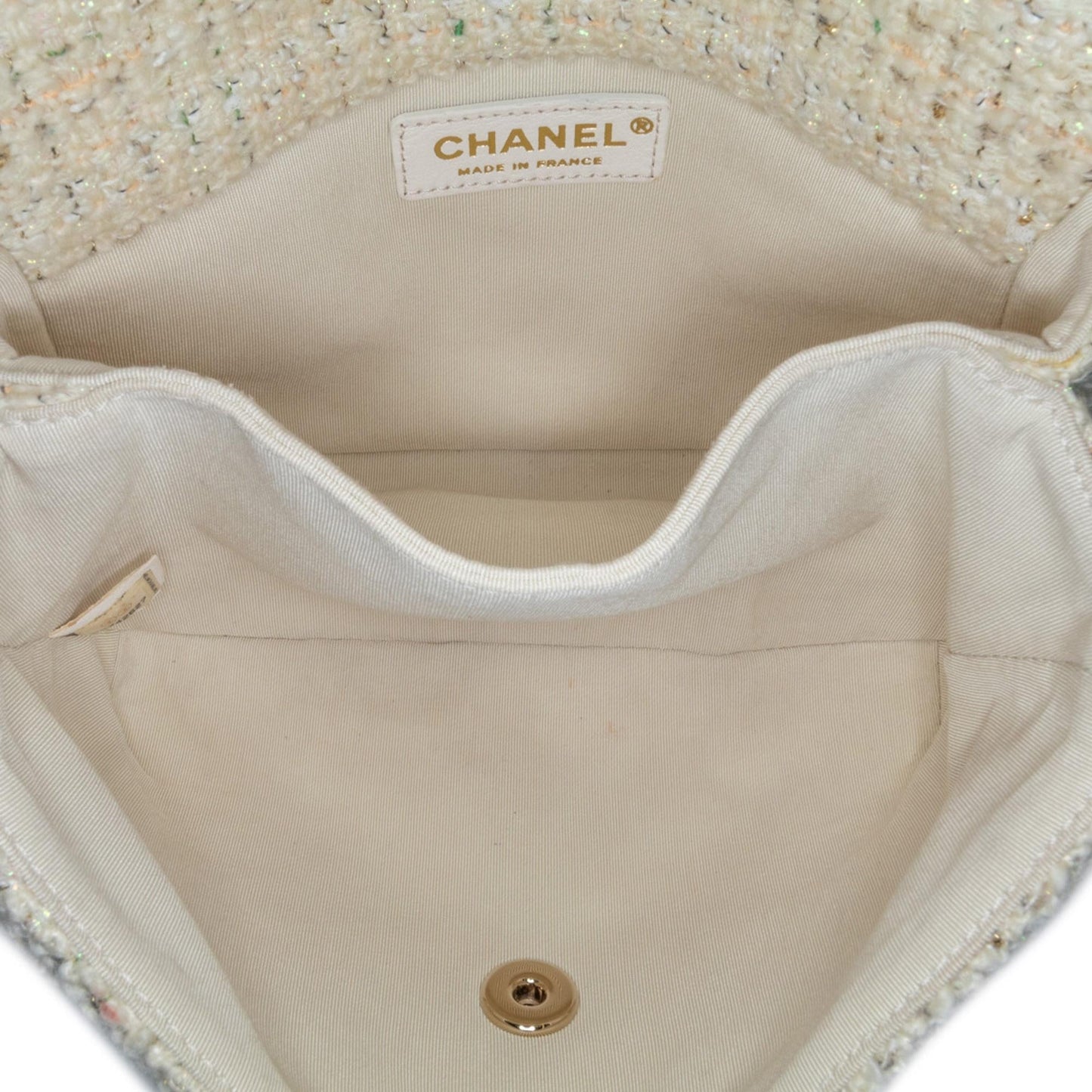 Chanel Tweed Knock on Wood Satchel (SHG-DWJ6lD)