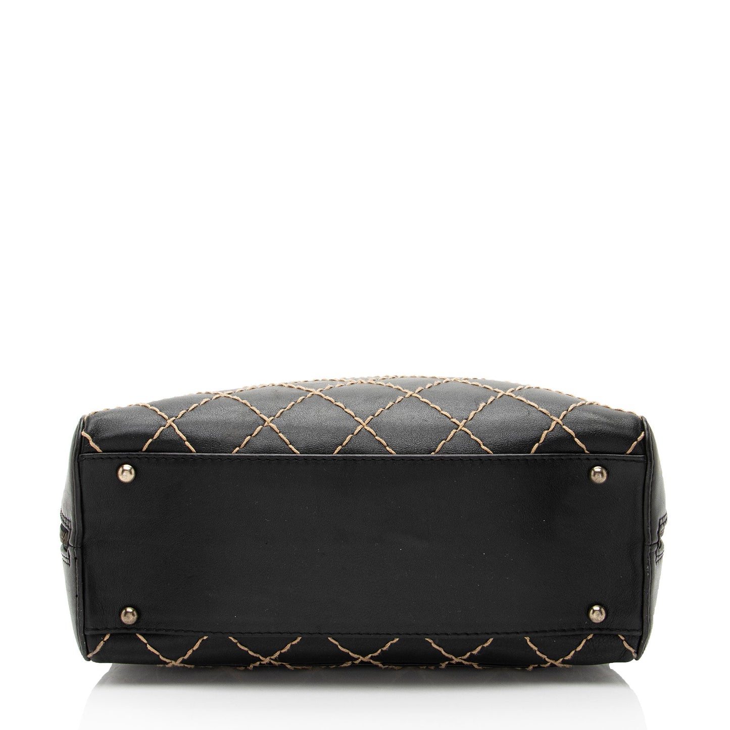 Chanel Vintage Calfskin Wild Stitch Large Satchel