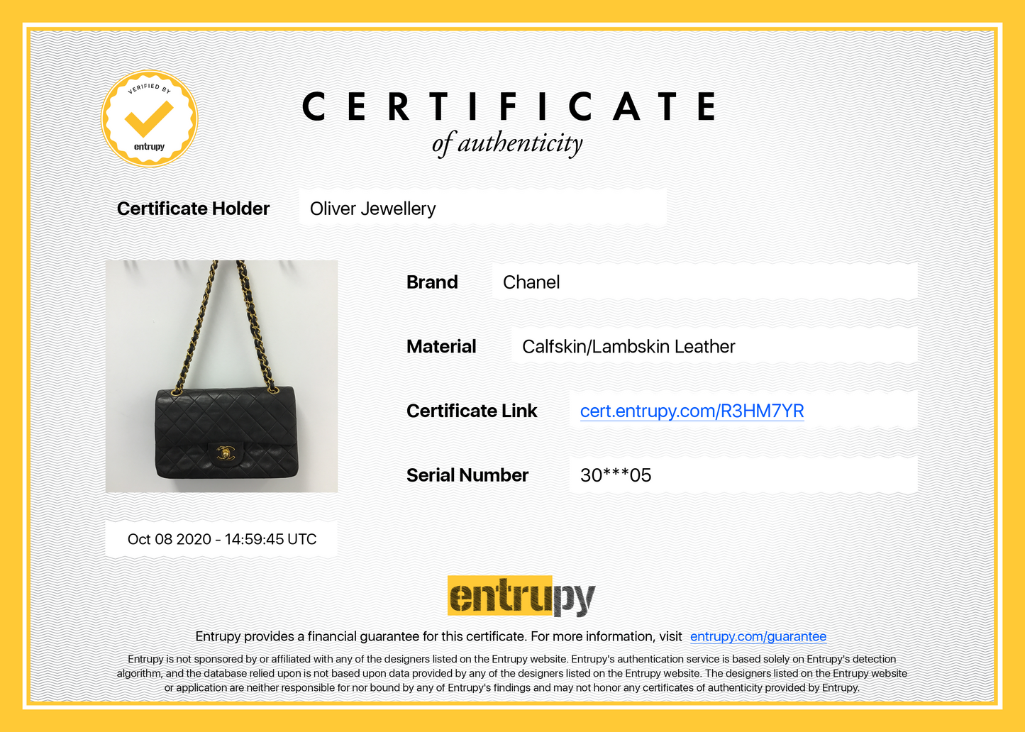 Chanel Vintage Classic Small Double Flap Bag