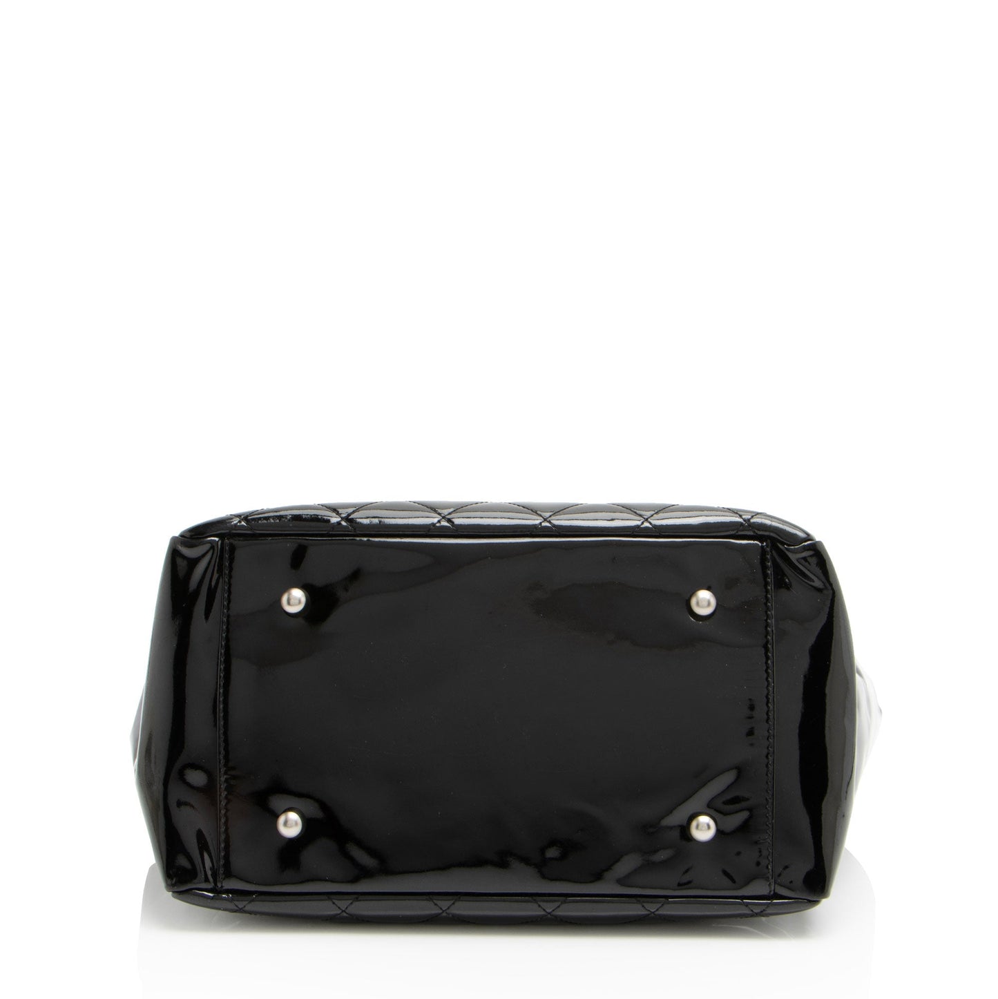 Chanel Vintage Patent Leather Timeless CC Petite Tote