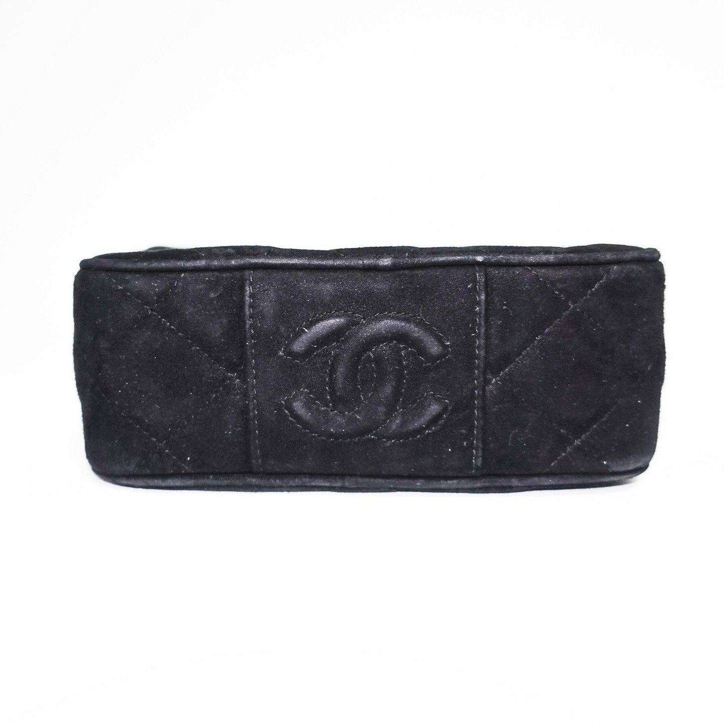 Chanel Vintage Velvet Quilted Camera Bag