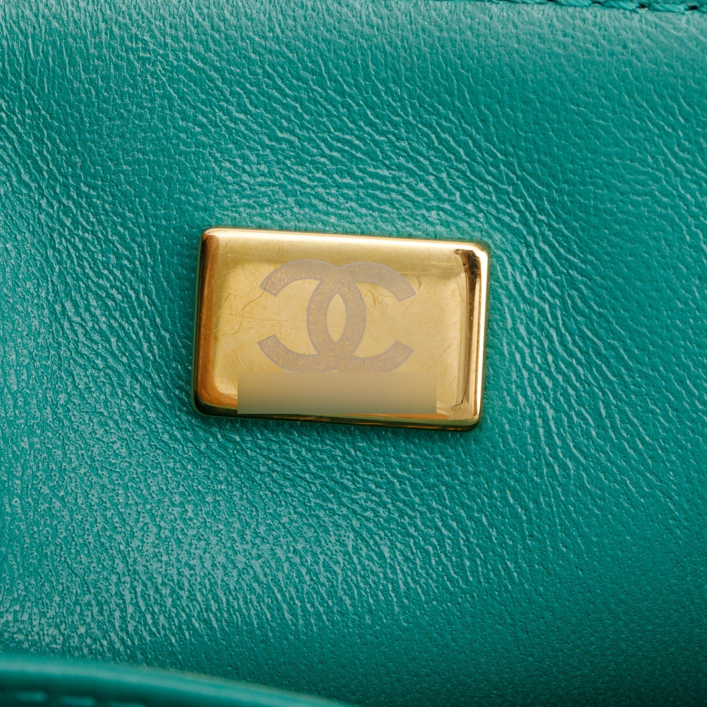 Chanel Green Quilted Lambskin Leather Small Boy Bag
