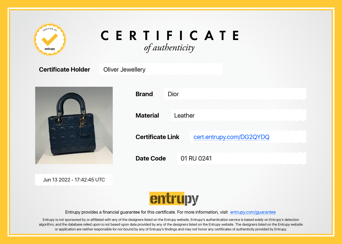 Christian Dior 2021 Small My Lady Dior Lucky Badges Bag