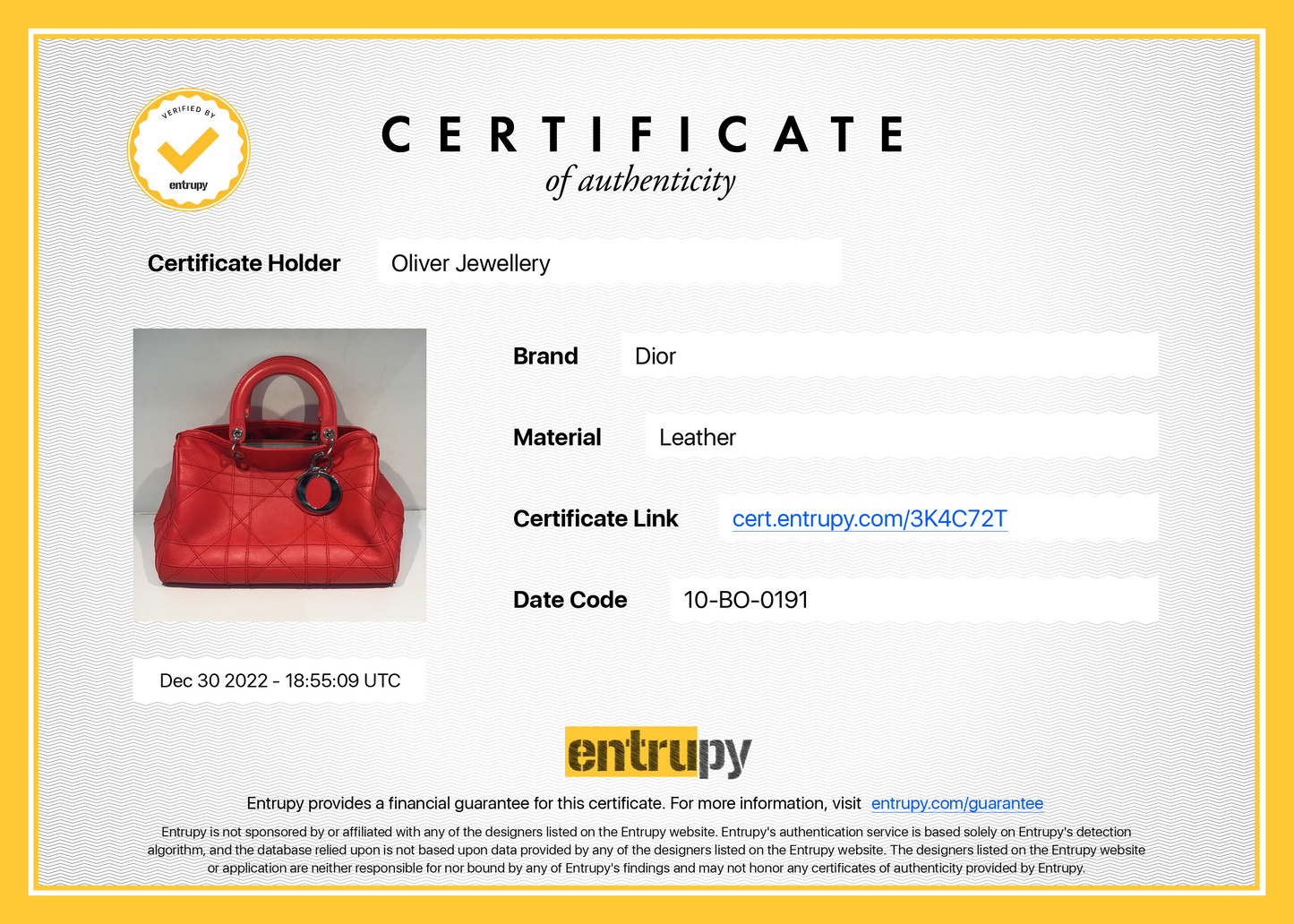 Christian Dior Cannage Granville Polochon Tote