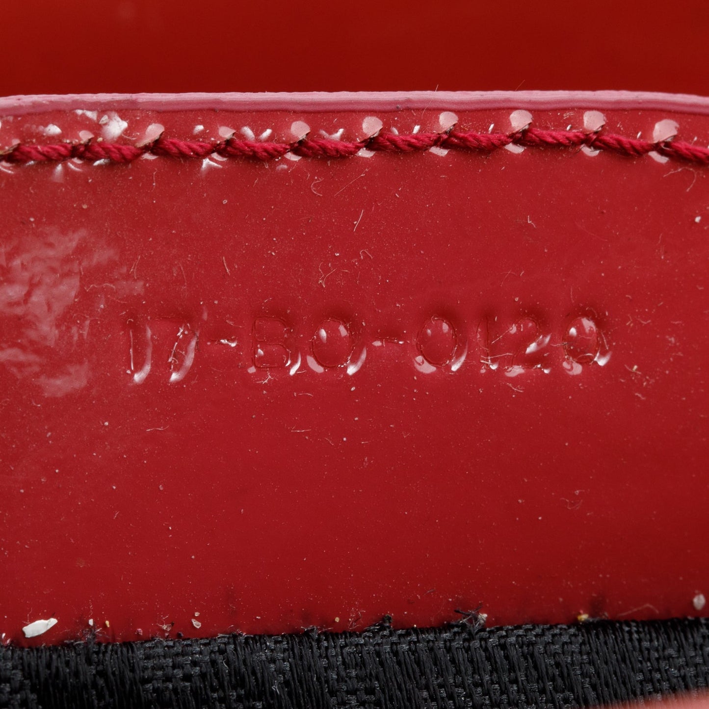 Christian Dior Red Cannage Patent Leather Small Lady Dior Bag