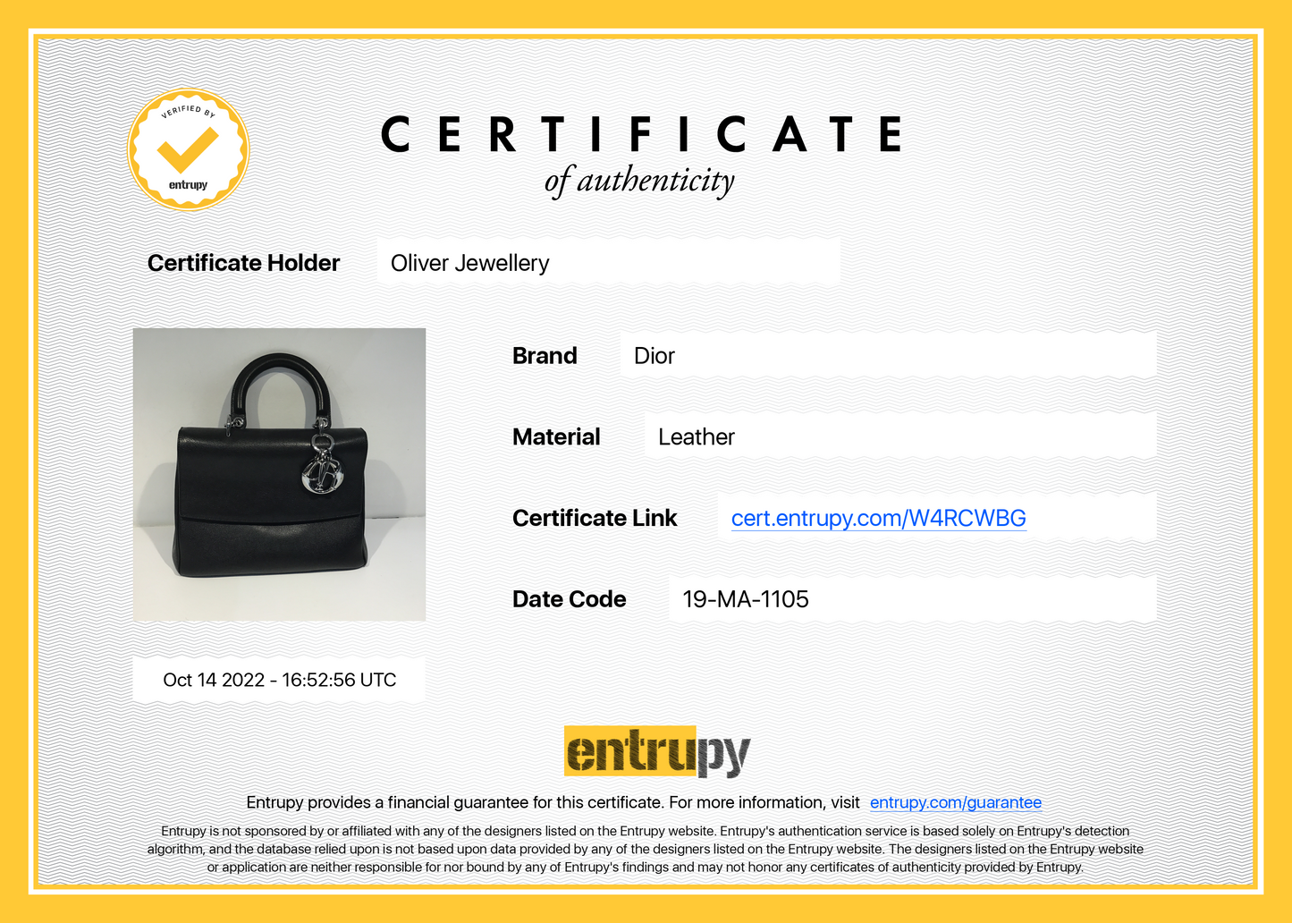 Christian Dior Small Be Dior Bag
