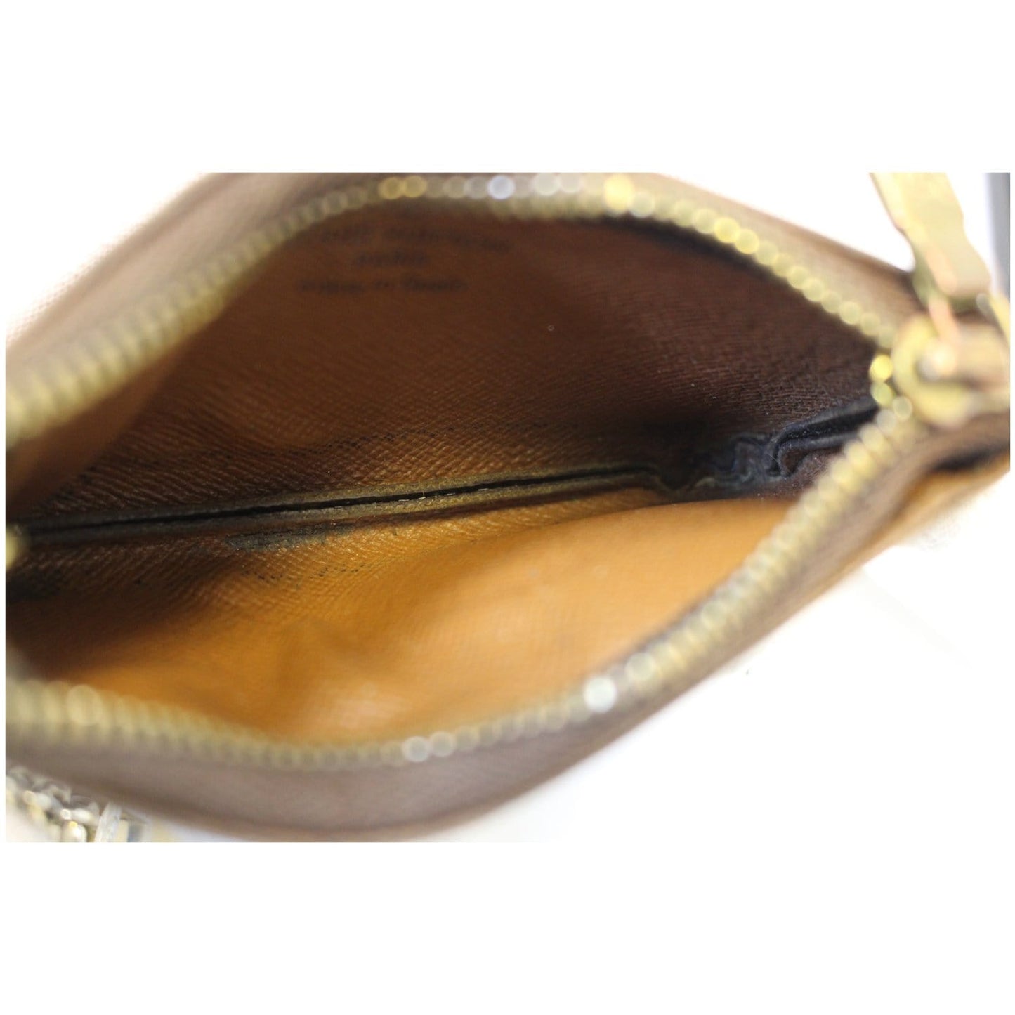 LOUIS VUITTON Monogram Canvas Pochette Key Cles Coin Case