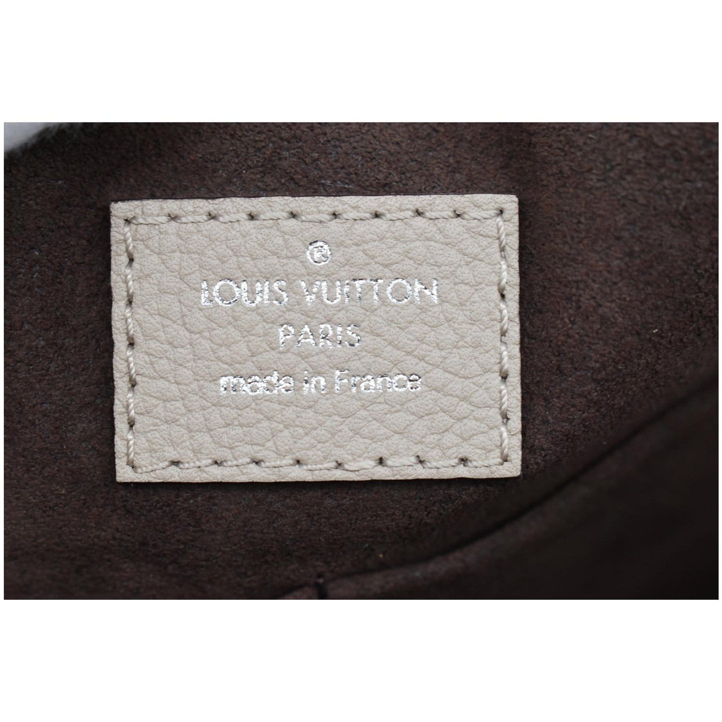 LOUIS VUITTON Haumea Mahina Calfskin Leather Shoulder Bag Galet