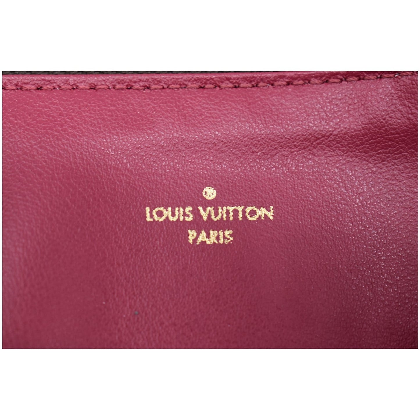 LOUIS VUITTON Felicie Zippered Monogram Canvas Insert Pouch Brown