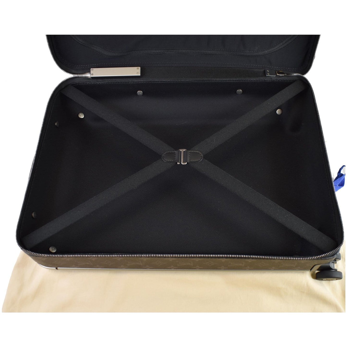 LOUIS VUITTON Horizon 55 Monogram Eclipse Canvas Rolling Suitcase Black