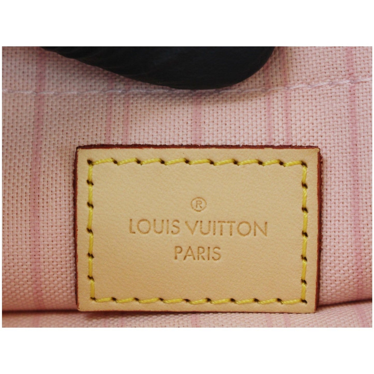 LOUIS VUITTON Pochette Wristlet Pouch Damier Azur Neverfull MM White