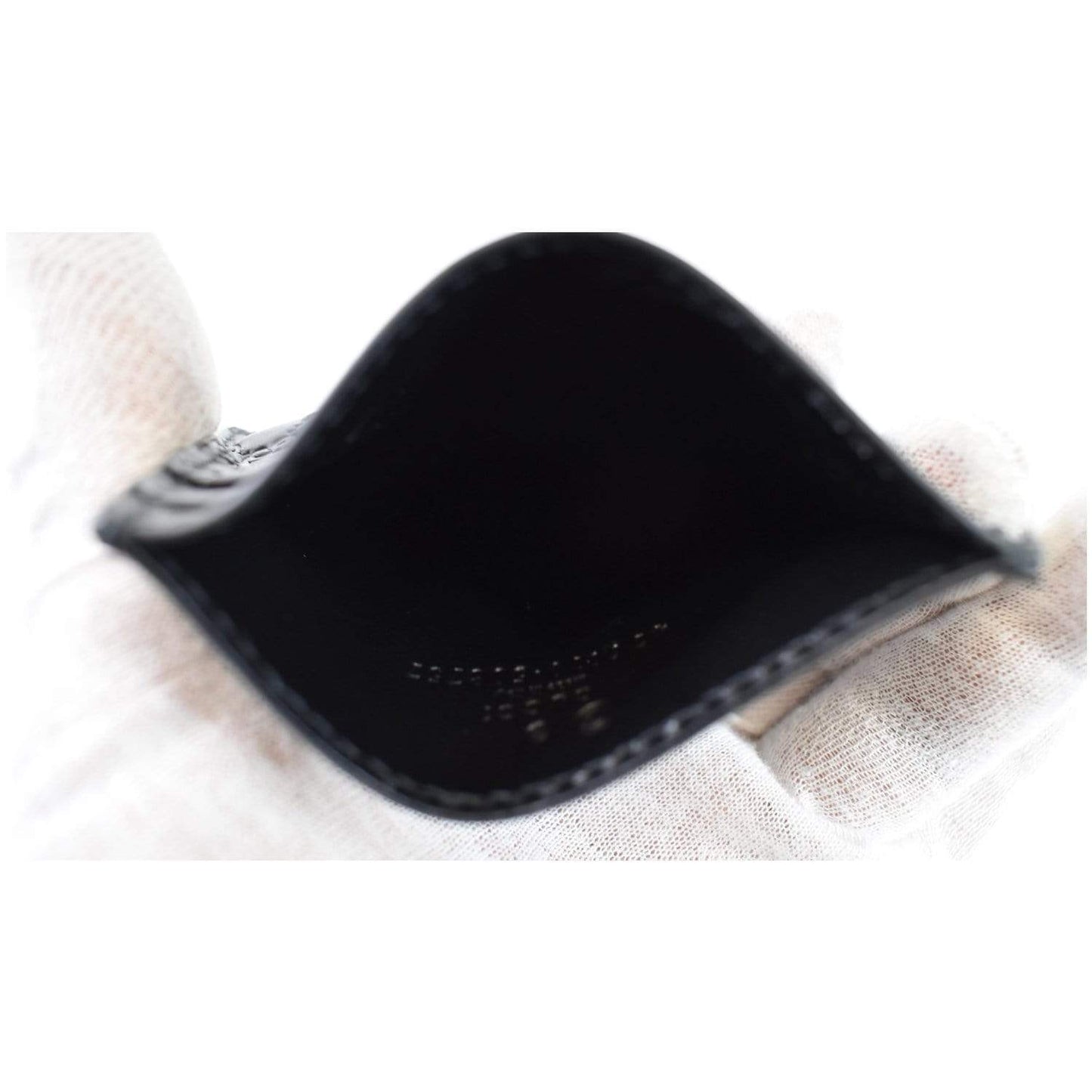 GUCCI Microguccissima Card Case Black 476010