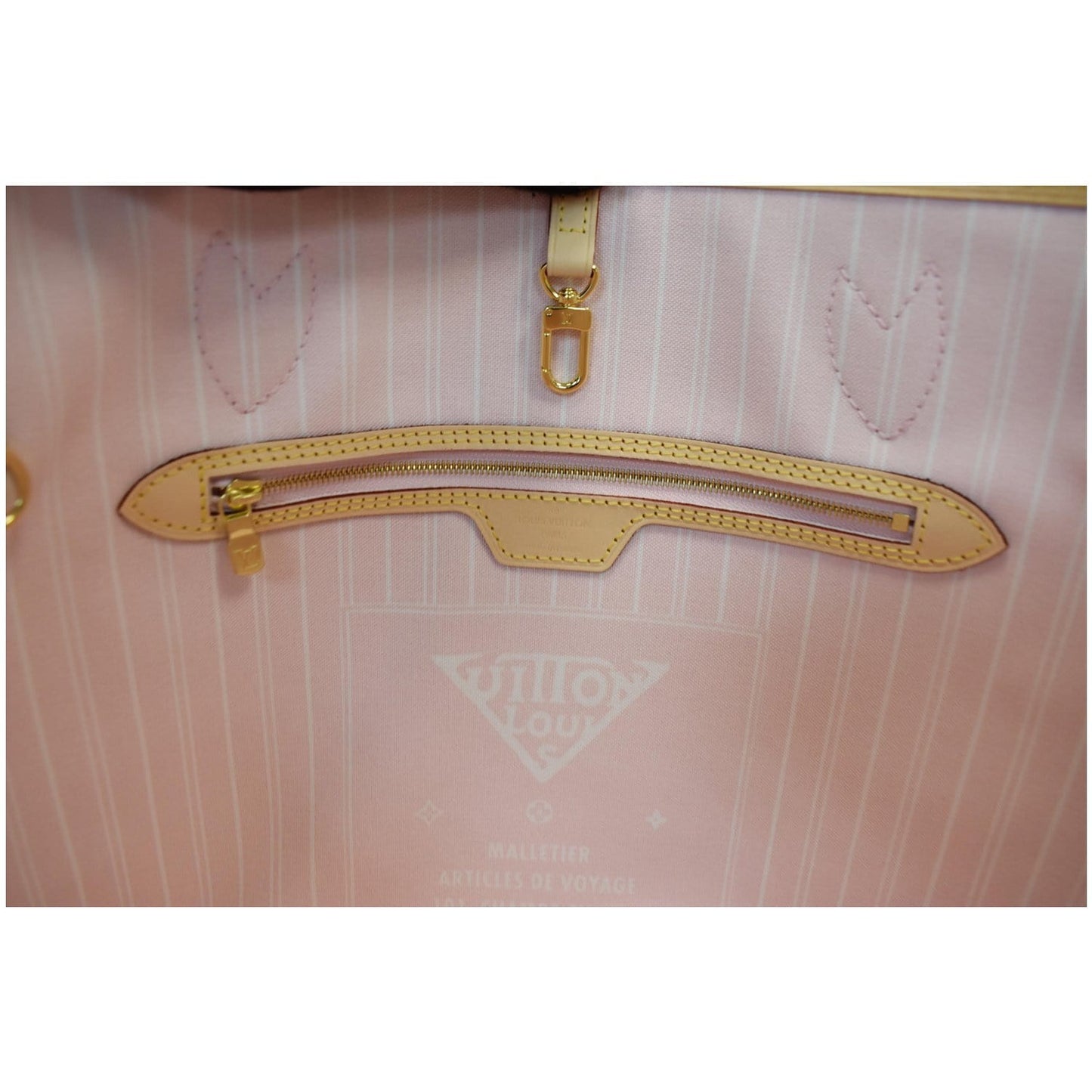 LOUIS VUITTON Neverfull MM Pool Monogram Giant Tote Shoulder Bag Light Pink - 25% OFF
