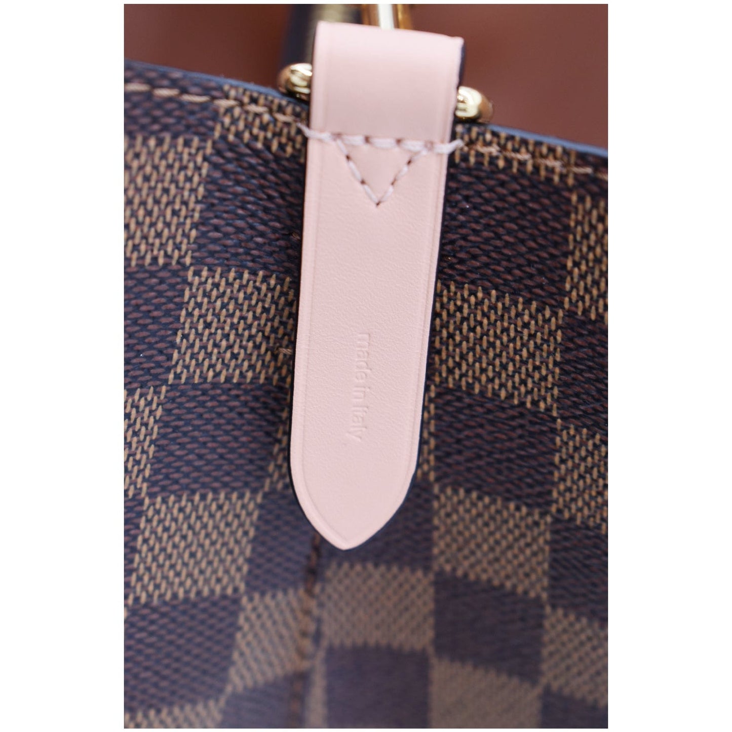 LOUIS VUITTON Neonoe MM Damier Ebene Shoulder Bag Venus Pink