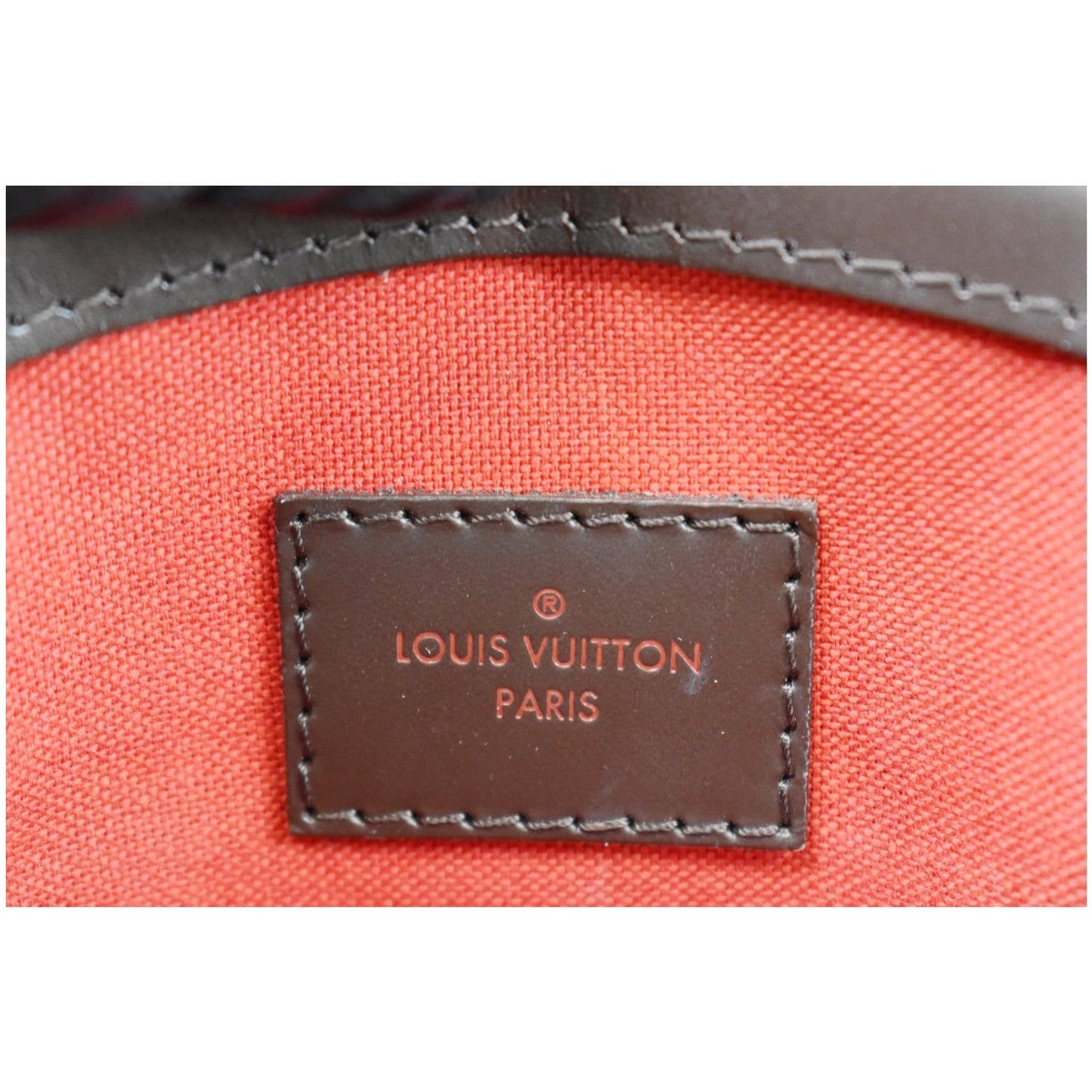 LOUIS VUITTON Verona PM Damier Ebene Satchel Bag Brown